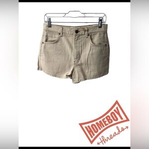 Reformation High Waist Tan Shorts